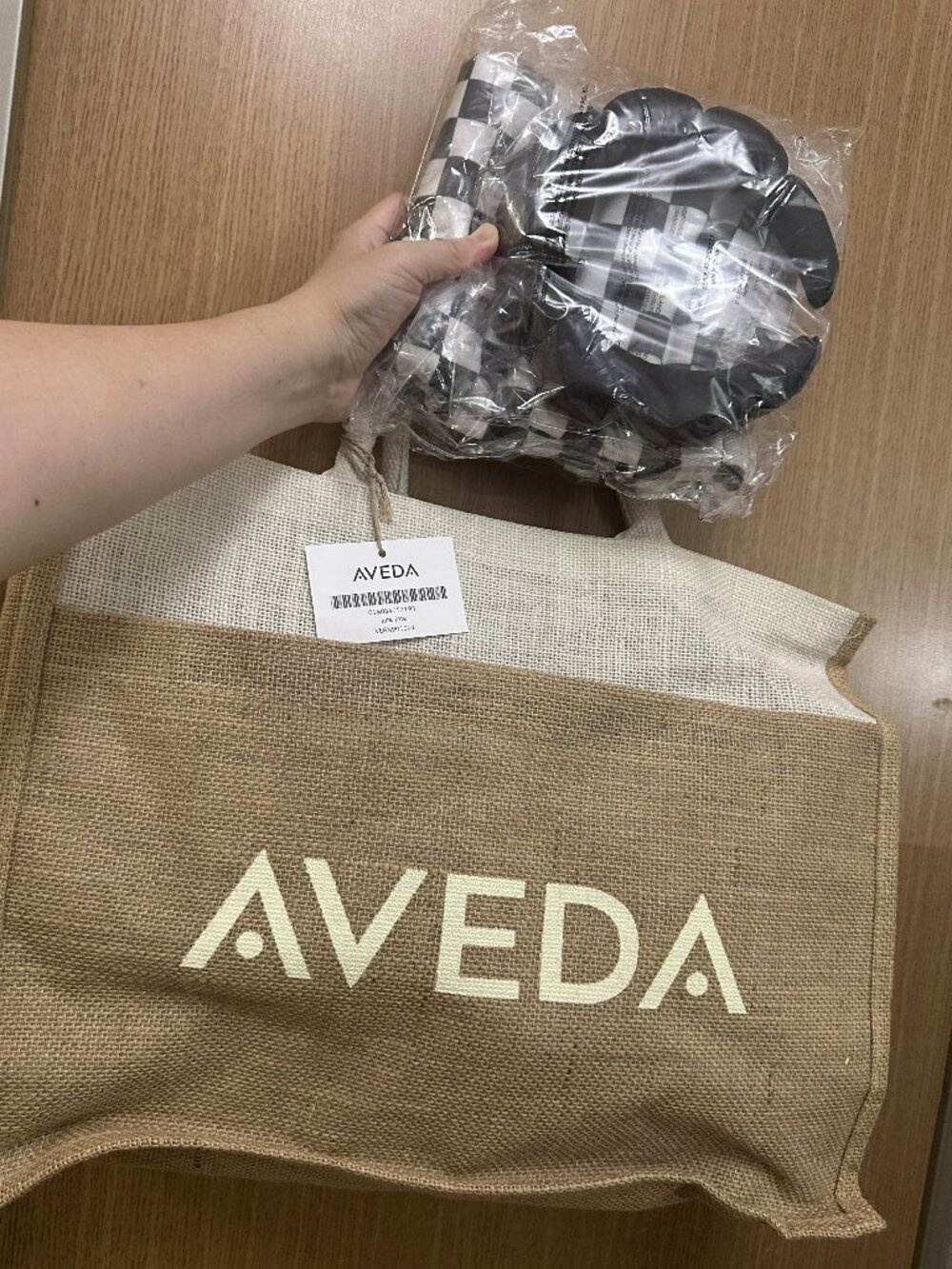 Aveda Tote Bag and Spa Headband and Hair Towel Set